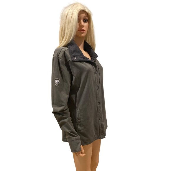 Kuhl Krush Jacket Women's XL Snap-Front Olive Green Shacket - Picture 10 of 17